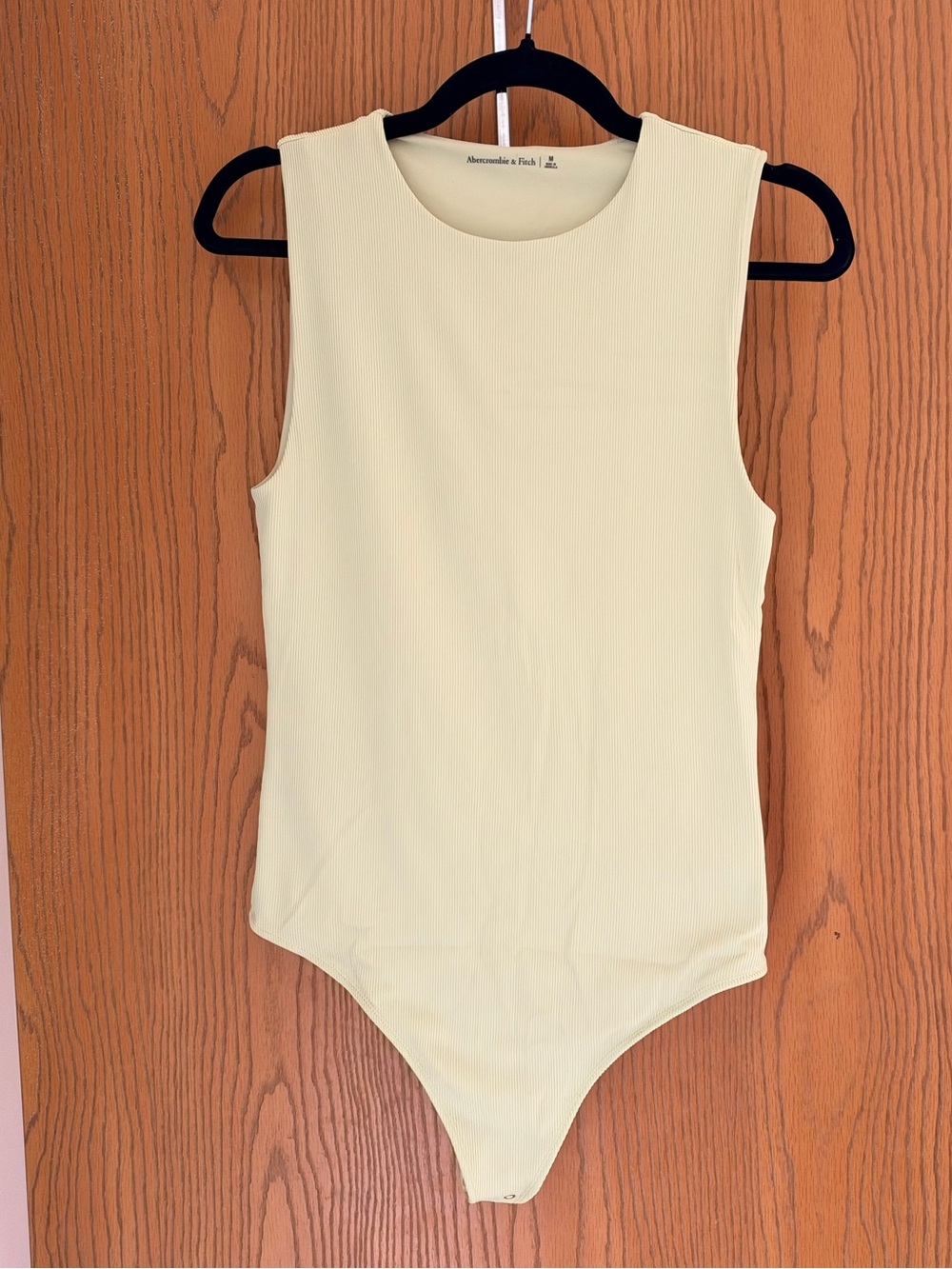 Abercrombie & Fitch Sleeveless Ribbed Bodysuit - Sorbet green